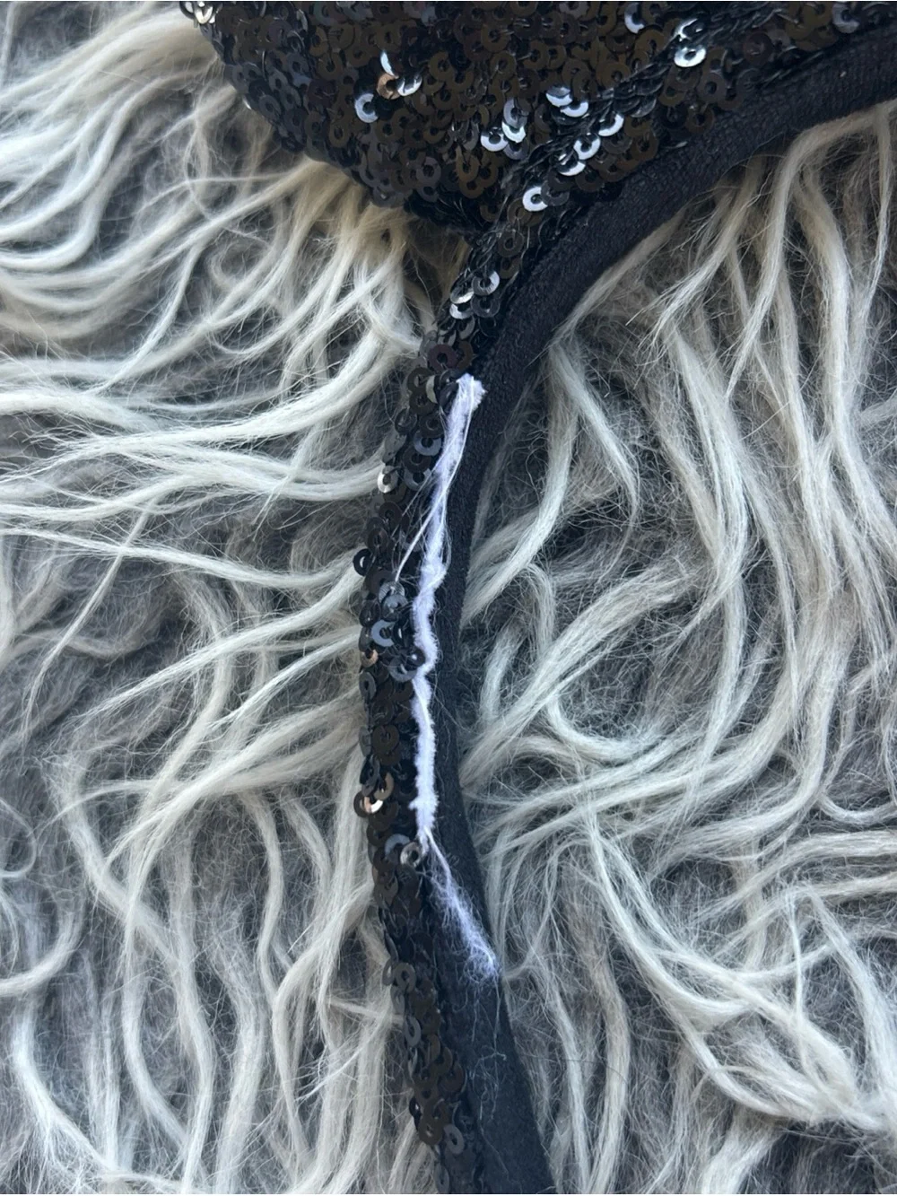 Disney black leopard bow Minnie ears headband Animal Print Disney Parks Sequins.